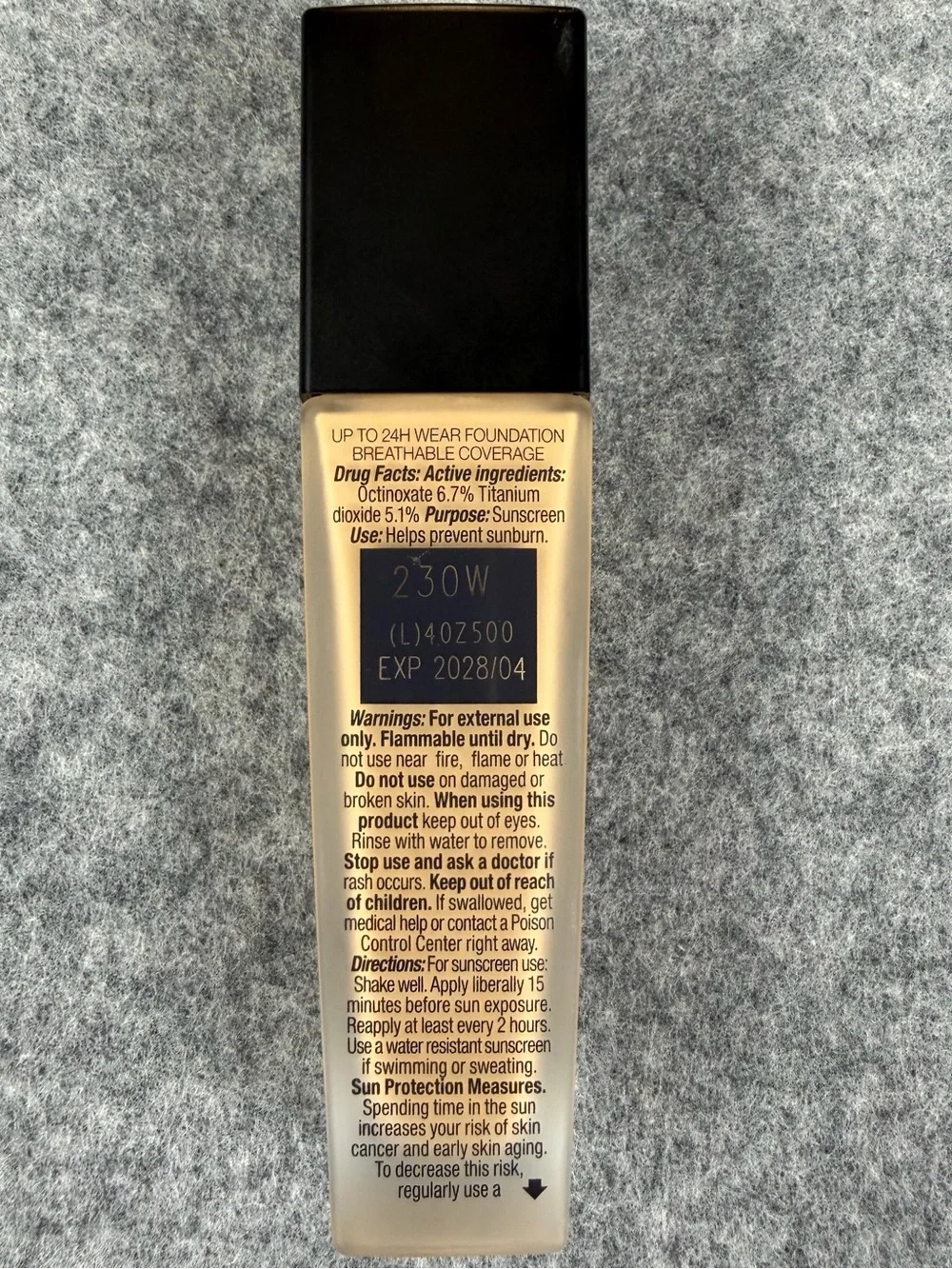 Lancôme Teint Idole Ultra Wear Foundation 230W Medium Matte SPF 25 Exp 2028